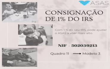 Consignação de 1 % do IRS
